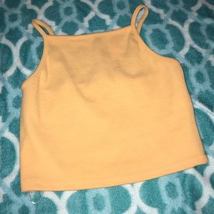 Orange tank top crop